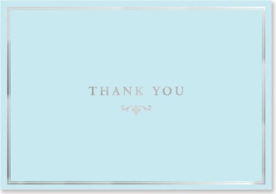 Blue Elegance Thank You Notes