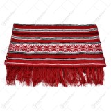Fata de masa artizanat 100&times;45 CM Rosu/Alb/Negru