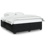 Cumpara ieftin Cadru de pat fara saltea, negru, 180x200 cm, catifea