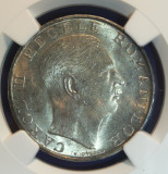 Moneda Romania 250 lei 1939 NGC MS62
