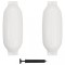 vidaXL Bară de protecție barcă, 2 buc., alb, 69x21,5 cm, PVC