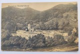 Monastirea (Manastirea) Bistrita - Valcea - 1922 printata, circulata, timbre, Necirculata, Fotografie