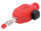 Mufă Banană 4mm 10A 60V Roșie Izolată