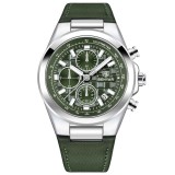Ceas barbatesc BENYAR BY-5206, cronograf quartz, luxury, curea din piele, rezistent la apa 3Bar, calendar complet