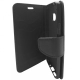 Husa tip carte Fancy Book neagra pentru HTC 10 Lifestyle