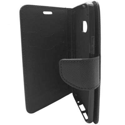 Husa tip carte Fancy Book neagra pentru HTC 10 Lifestyle foto