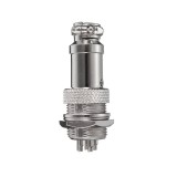 Conector tip aviator cu 6 pini mama-tata elSales ELS-CA6P, metalic