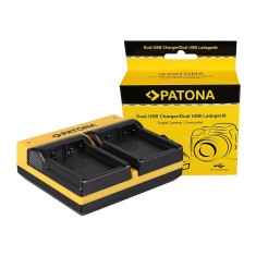 Patona Dual incarcator pentru Leica Panasonic DMW-BLC12PP V-Lux 4 Panasonic DMW-BLC12PP inkl. Micro-USB K