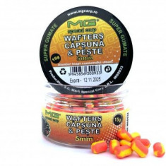 Dumbell MG Carp Feeder Wafters, 5mm, 15g (Aroma: Usturoi)
