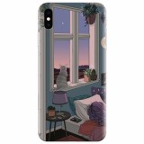 Husa silicon pentru Apple Iphone X, Girl Room