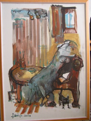 Lucrare pe panza, Silvia Onisa &amp;ndash; Baia Mare (n. 1947 &amp;ndash; d. 2011) foto