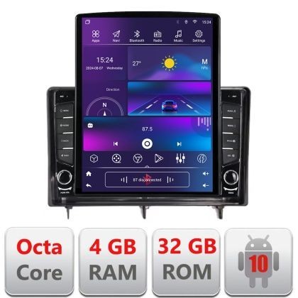 Navigatie Honda Civic 2022- dedicata Ouad core 4+32 ecran vertical 9.7&quot; DSP 360 FHD AHD Android radio gps internet kit-civic2022+EDT-E709+kit-10-9 Car