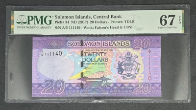 20 Dollars Solomon Islands foto
