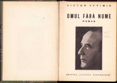 HST C847 Omul fără nume 1940 Victor Eftimiu foto