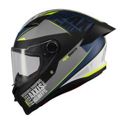 Casca integrala Axxis Fenix Essence C2 gri/albastru mat &ndash; tip viziera: MT-V-31B &ndash; DKS429 S (55/56cm)