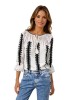 Bluza dama tip ie 257 alb/negru darth vader , marimea L, Casual, Bumbac
