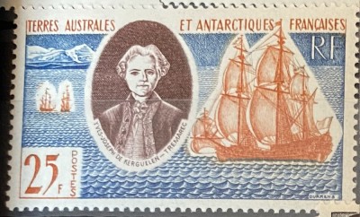 Teritoriul Sudic si Antarctic Francez (TAAF) 1960 Comemorare Kerguelen, serie MNH, 1v foto
