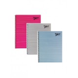 Caiet cu Spirala Pukka Pad UniPad A4, 160 Pagini Dictando, Roz Albastru Gri