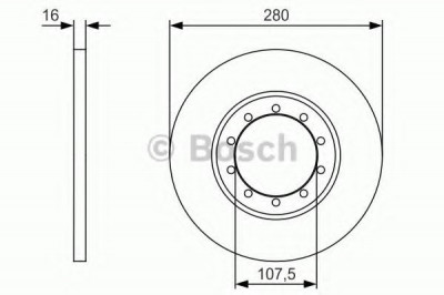 Disc frana FORD TRANSIT bus (2006 - 2014) BOSCH 0 986 479 R92 foto