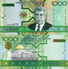 TURKMENISTAN 1.000 manat 2005 UNC!!!