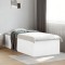 Cadru de pat, alb, 90x200 cm, lemn prelucrat