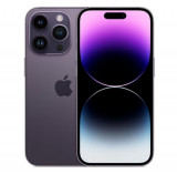Telefon Mobil Apple iPhone 14 Pro, LTPO Super Retina XDR OLED 6.1inch, 512GB Flash, Camera Quad 48 + 12 + 12 MP + TOF 3D LiDAR, Wi-Fi, 5G, iOS (Violet