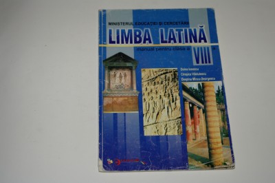 Limba latina - manual clasa a VIII a - Ionescu foto