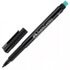 Marker Negru Permanent cu Radiera Faber-Castell Multimark, Varf M, Markere Permanente CD Faber Castell, Marker cu Radiera, Marker Personalizare Obiect foto