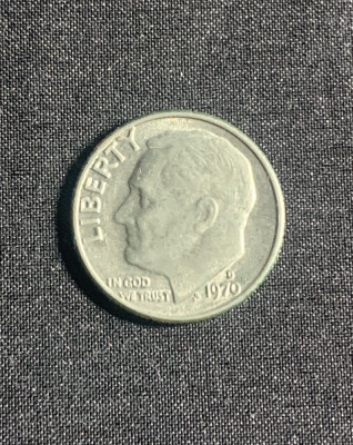 Moneda One Dime 1970 USA foto