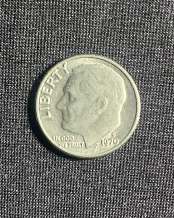 Moneda One Dime 1970 USA