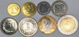 POLONIA LOT / SET , Nr 1 - 8 buc : 1 +2 +10 + 20 + 50 Groszy +1+ 2 +5 Zloti 2016 , VF+/ XF