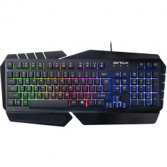 Tastatura gaming Serioux SRXK-ANDOR, Iluminata, Negru