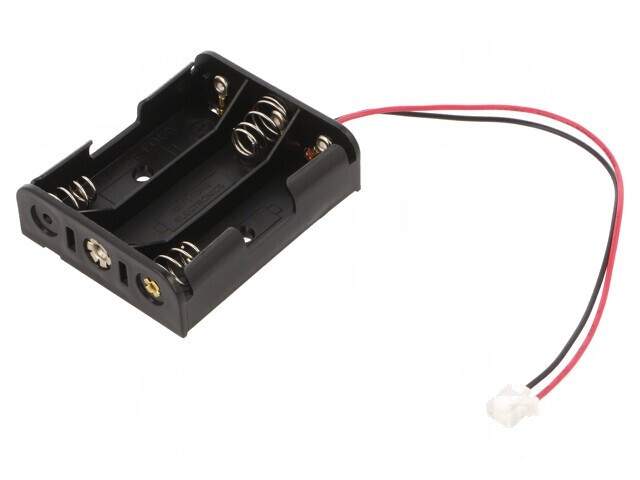 Suport Baterii 3xAA cu Cabluri 150mm și Terminale