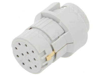Conector M23 12-Pin Mamă Crimpat 200V foto