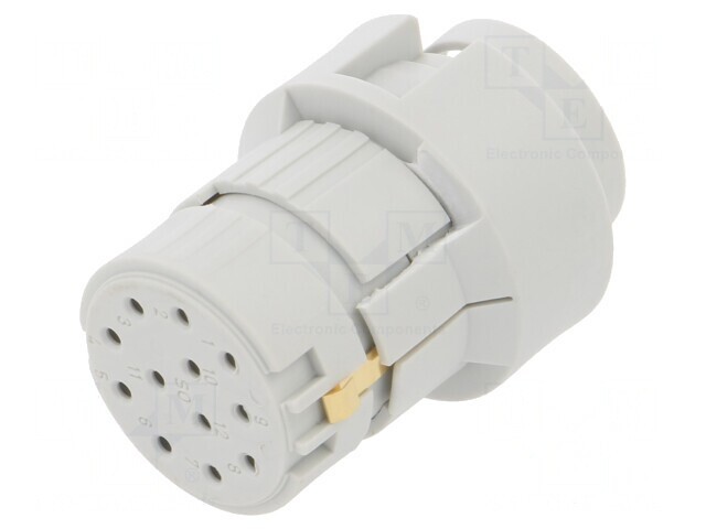 Conector M23 12-Pin Mamă Crimpat 200V