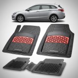 Cumpara ieftin Covorase Auto Hyundai i30 II Tourer (2012-2017) - Cauciuc Tip Tavita -Red