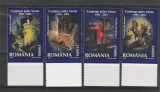 Romania 2005-Centenar Jules Verne,serie 4 valori dantelate,MNH, Arta, Nestampilat