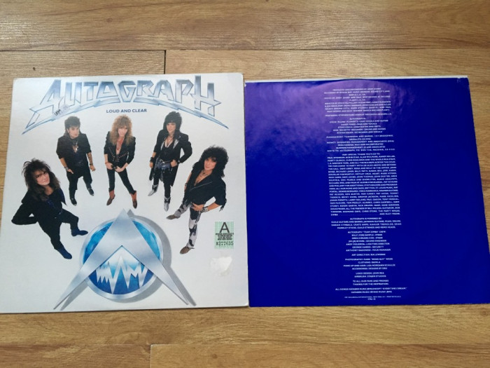 AUTOGRAPH - LOUD AND CLEAR (1987,RCA,USA) vinil vinyl