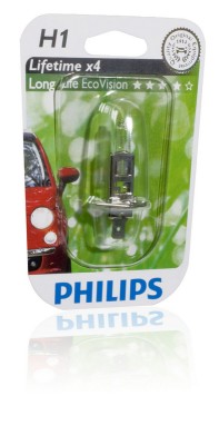 Bec Far H1 55W 12V Longer Life Ecovision Philips 45086 12258LLECOB1 foto