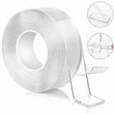 Banda dublu adeziva transparenta reutilizabila 30mm x 3m Nano Tape HighPower