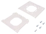 Suport fixare perete poliamidă albă 75x75mm