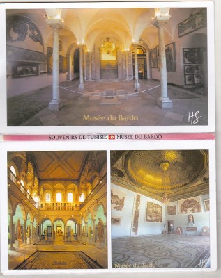 bnk cp Tunisia - Muzeul Bardo - pliant cu 10 carti postale necirculate foto