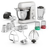 Robot de bucatarie Tefal Bake Partner QB525B38, 1100W, capacitate vas 4.6L, 8 trepte de viteza, functie Pulse, capacitate blender 1.5L, rasnita, tocat