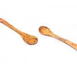 Set Milano lingură și lingură cu găuri din lemn de măslin 30 | 35 cm