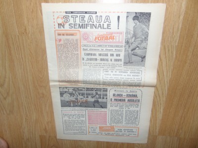 SPORTUL SUPLIMENT FOTBAL ANUL 1988 -STEAUA IN SEMIFINALE! foto