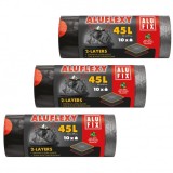 Set 3 Role x 10 Saci Menajeri Gunoi cu Snur 45l AntiRupere AluFix CNN40001