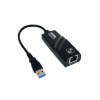 Adaptor Ethernet Type-C la RJ45 Gigabit 10/100/1000 Mbps, Negru