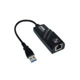 Adaptor internet, Ethernet Type C, 10/100/1000, Negru