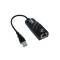 Adaptor internet, Ethernet Type C, 10/100/1000, Negru