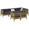 Gossi set canapele gradina cu perne, 7 piese, lemn de pin tratat
